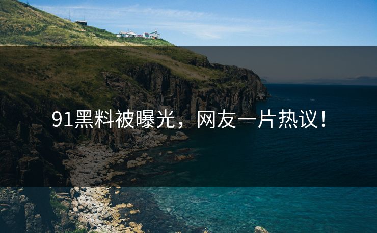 91黑料被曝光，网友一片热议！